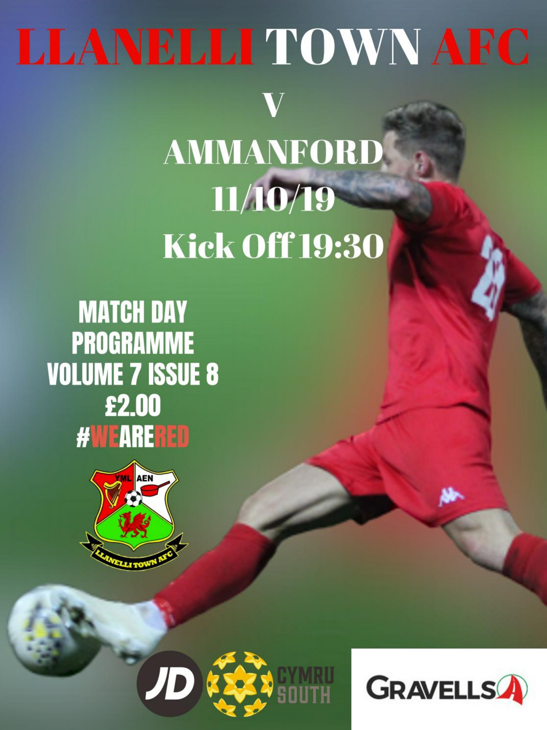 Match programme cover