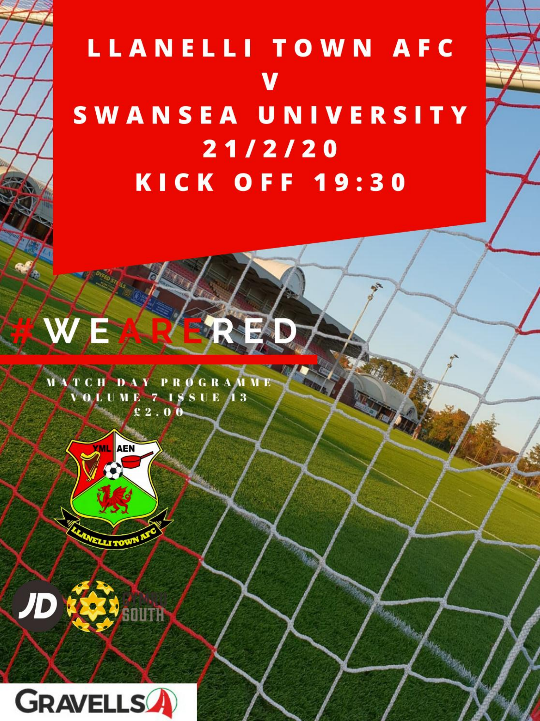 Match programme cover