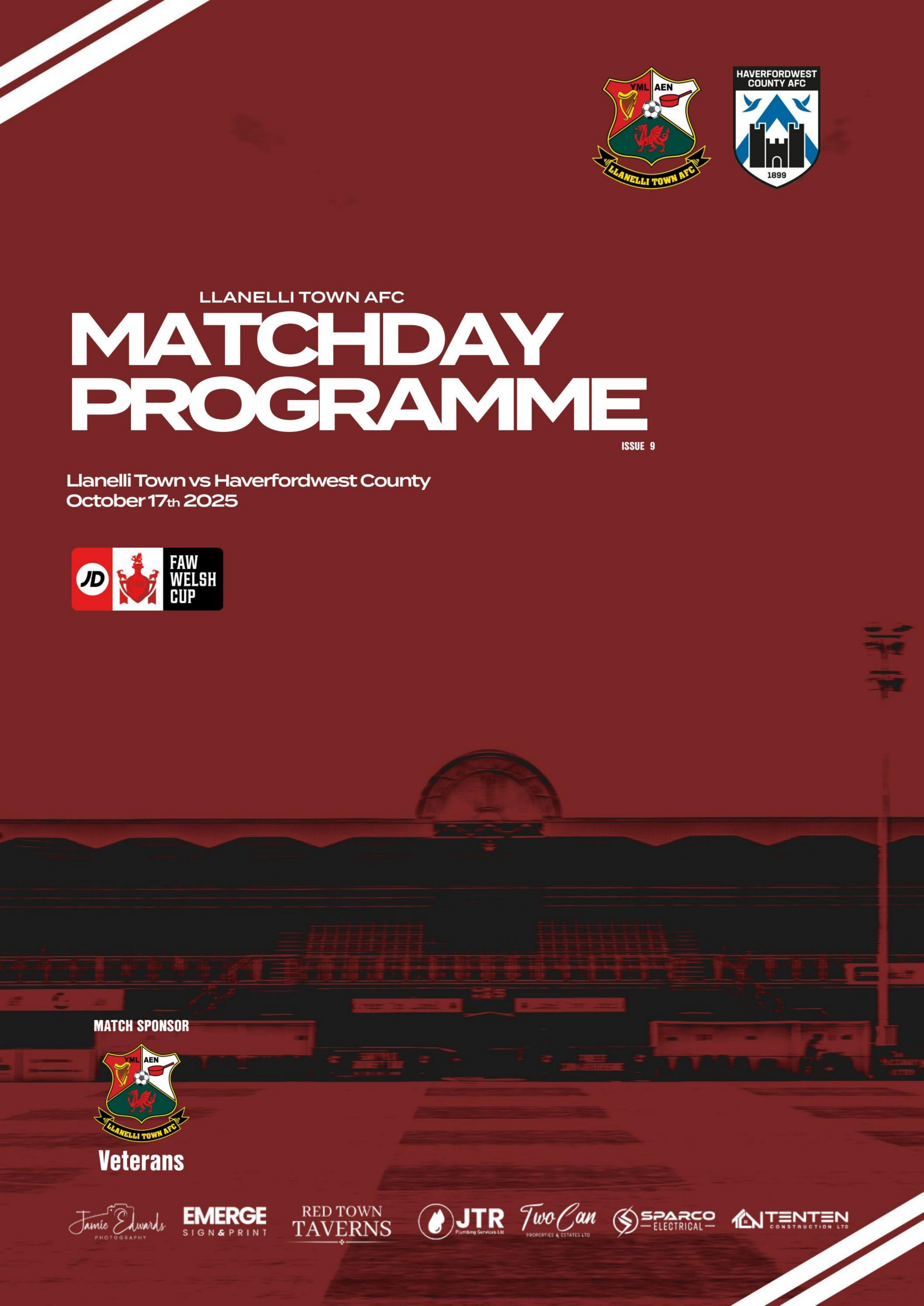 Match programme cover